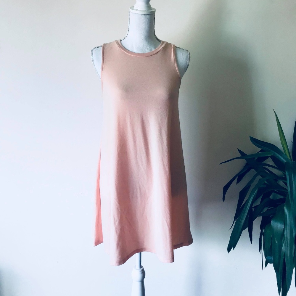 Peachy Pink Summer Swing Dress